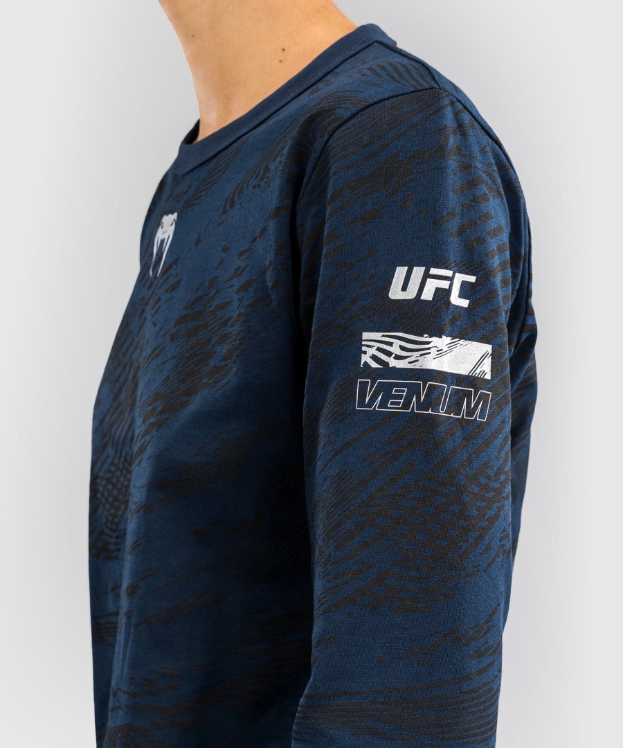ufc fusion by venum fight week Γυναικείο Μακρυμάνικο Βαμβακερό t-shirt - oceanic blue