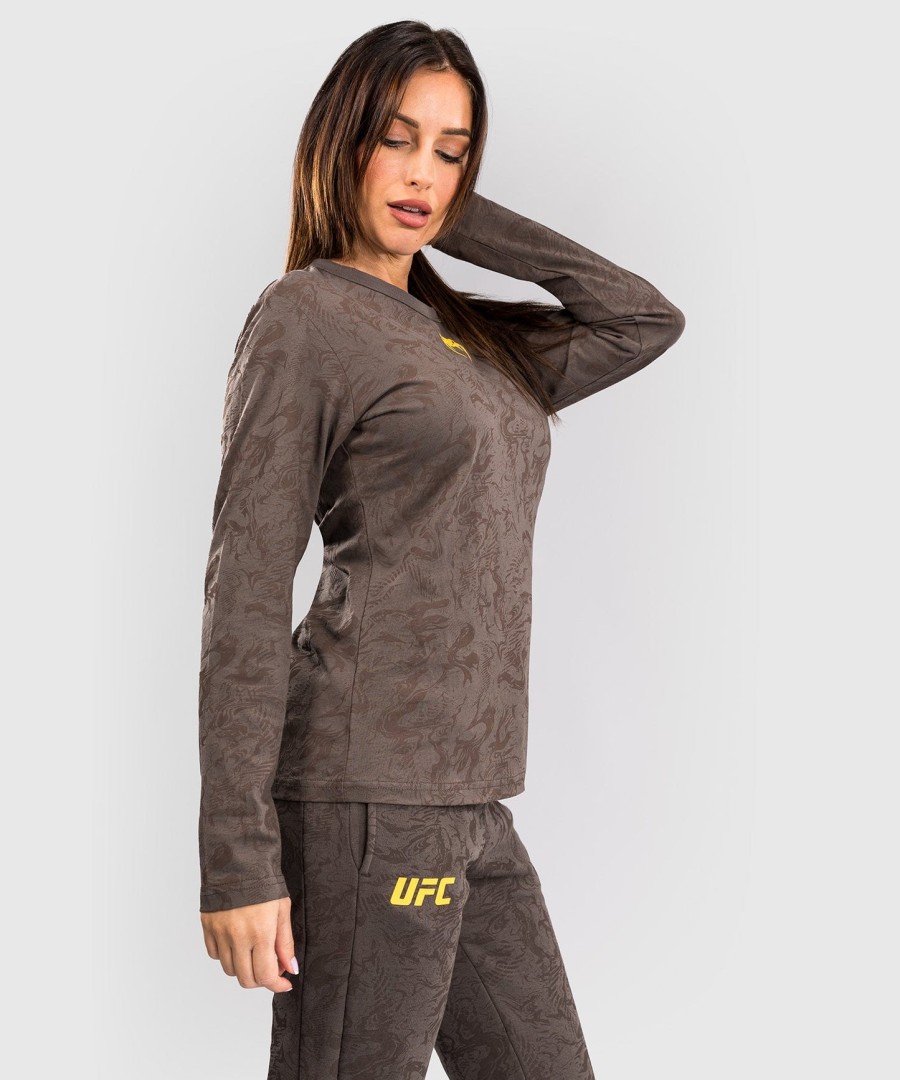 ufc fusion by venum fight week Γυναικείο Μακρυμάνικο Βαμβακερό t-shirt - Γήινο Καφέ