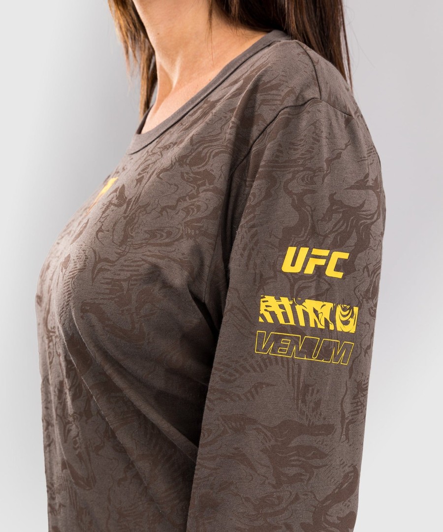 ufc fusion by venum fight week Γυναικείο Μακρυμάνικο Βαμβακερό t-shirt - Γήινο Καφέ