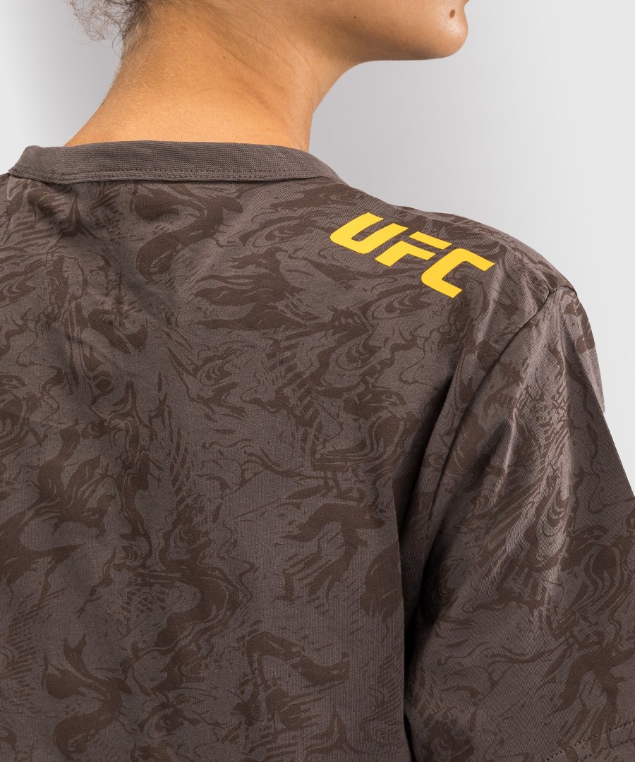 ufc fusion by venum fight week Γυναικείο Κοντομάνικο Βαμβακερό t-shirt - Γήινο Καφέ