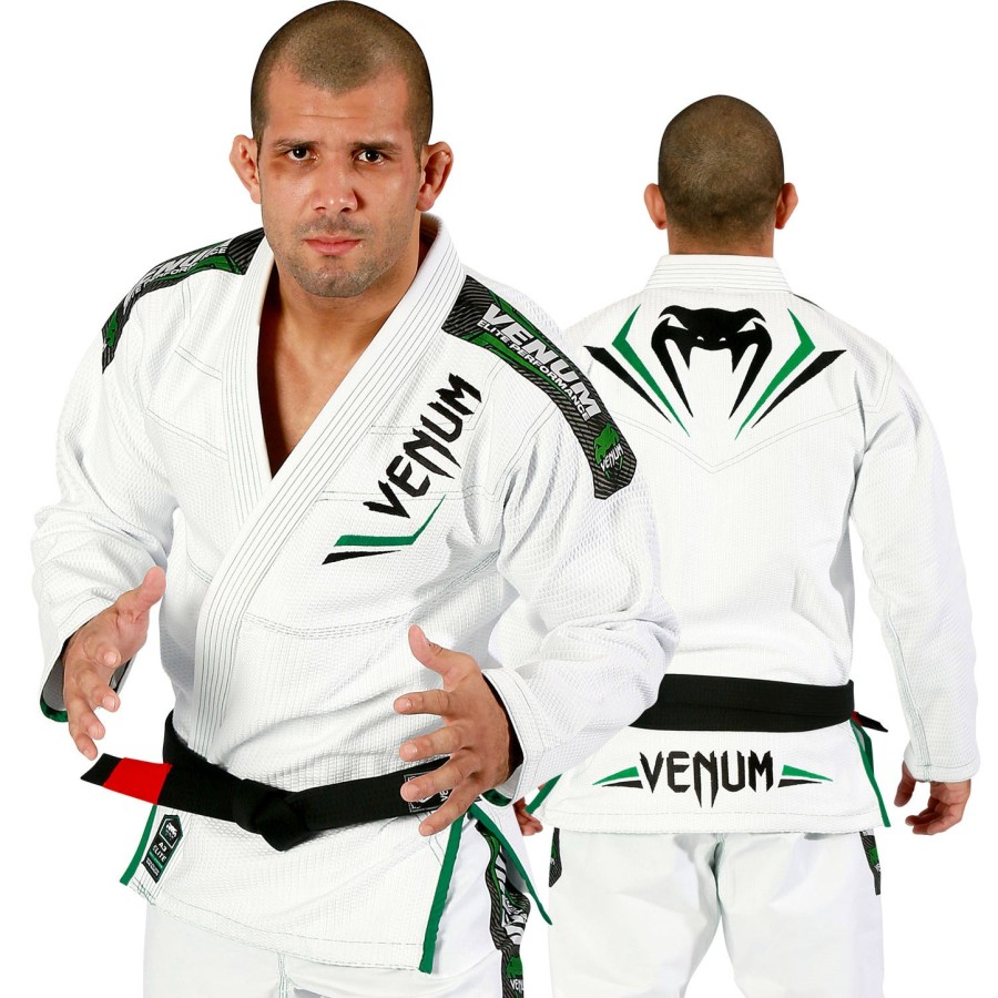 venum elite bjj gi - ΛευκόΠράσινο