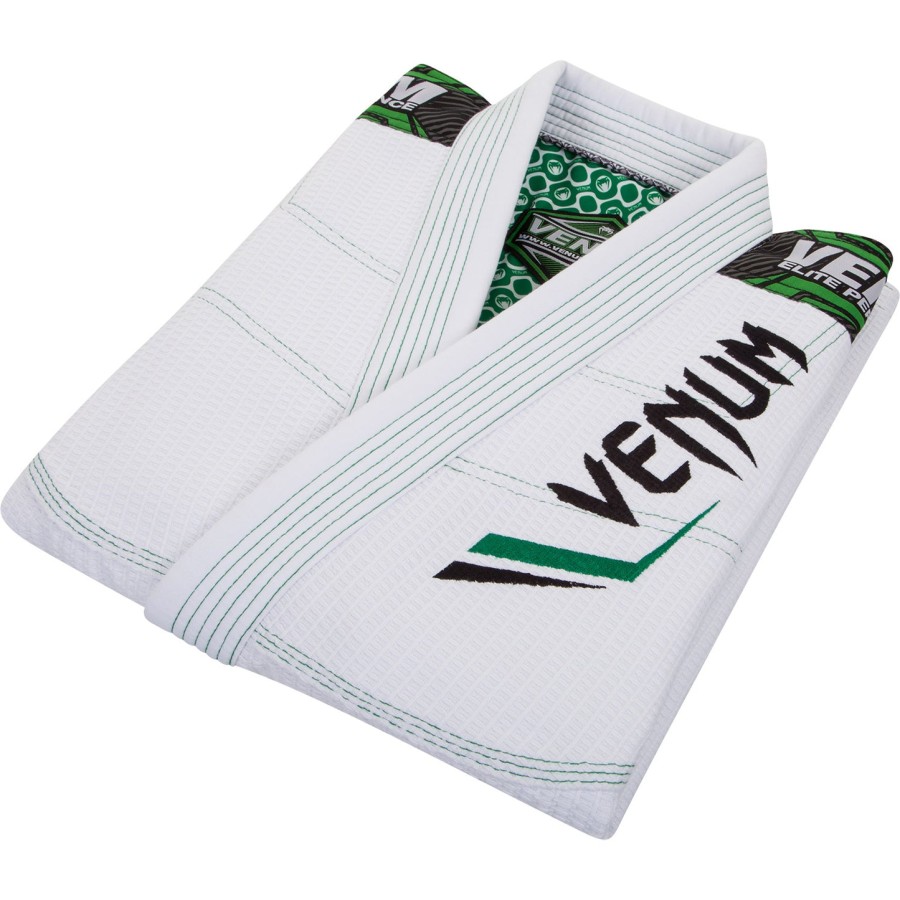 venum elite bjj gi - ΛευκόΠράσινο