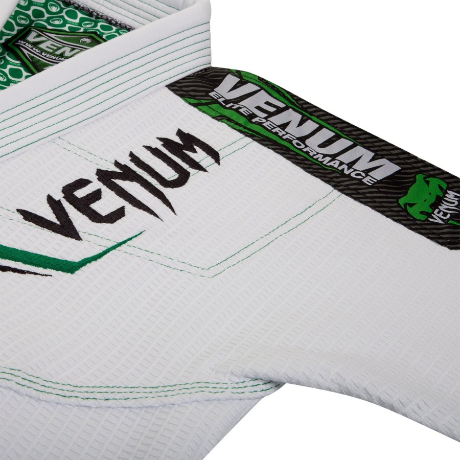 venum elite bjj gi - ΛευκόΠράσινο