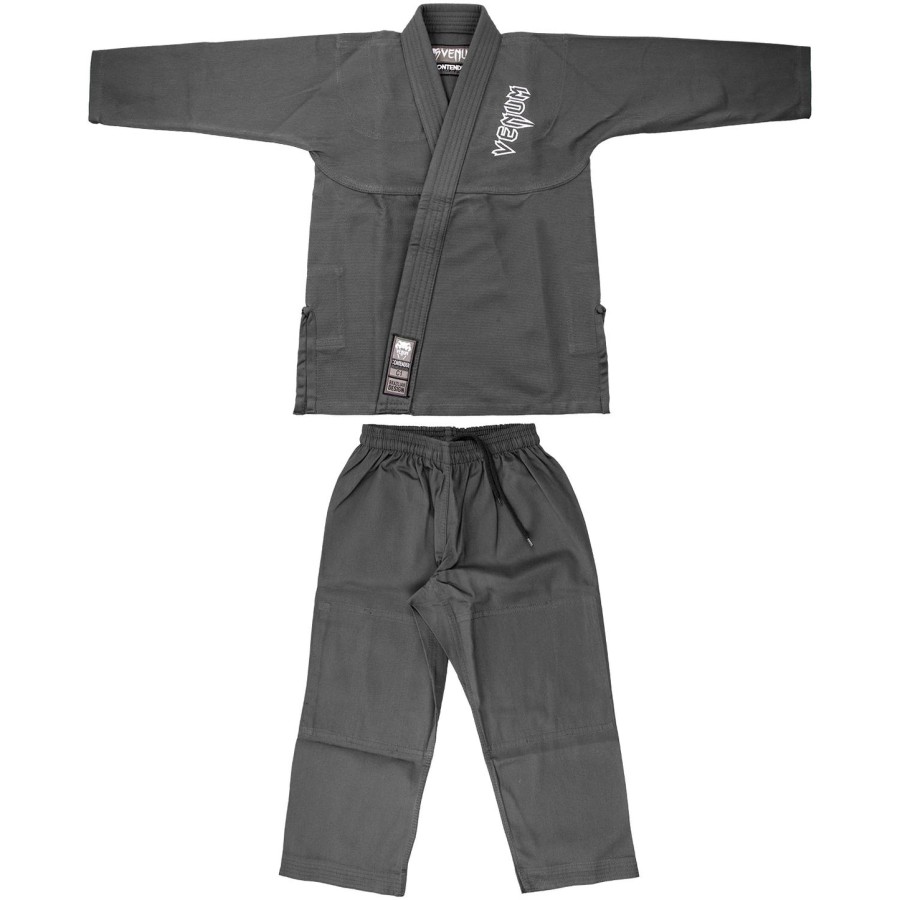 Παιδικό gi bjj venum contender Δωρεάν λευκή ζώνη - Γκρι