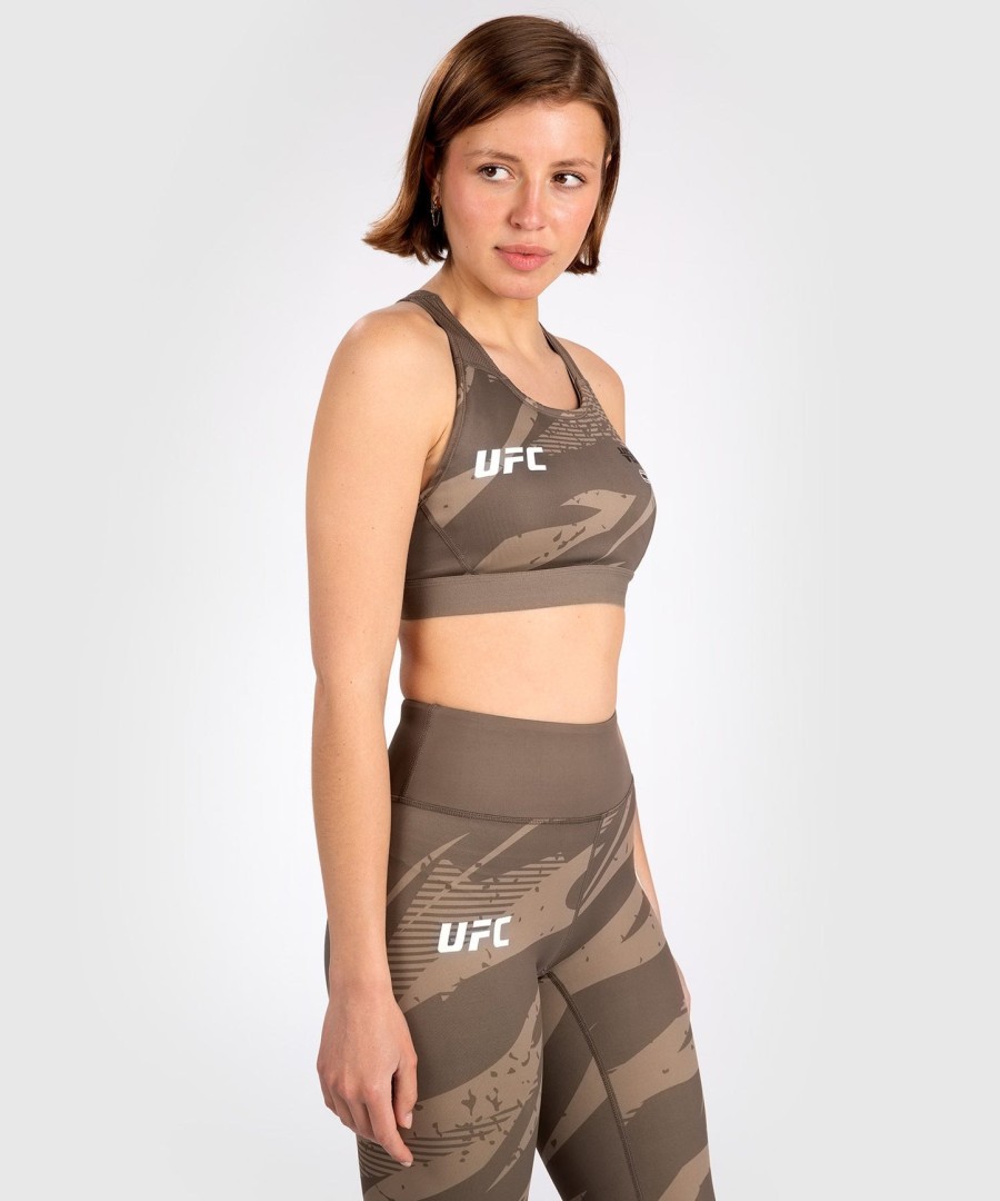 Αθλητικό σουτιέν ufc adrenaline από venum fight week για γυναίκες - desert camouflage