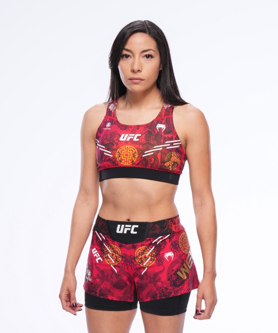 Αθλητικό σουτιέν zhang weili για γυναίκες ufc unrivaled by venum red