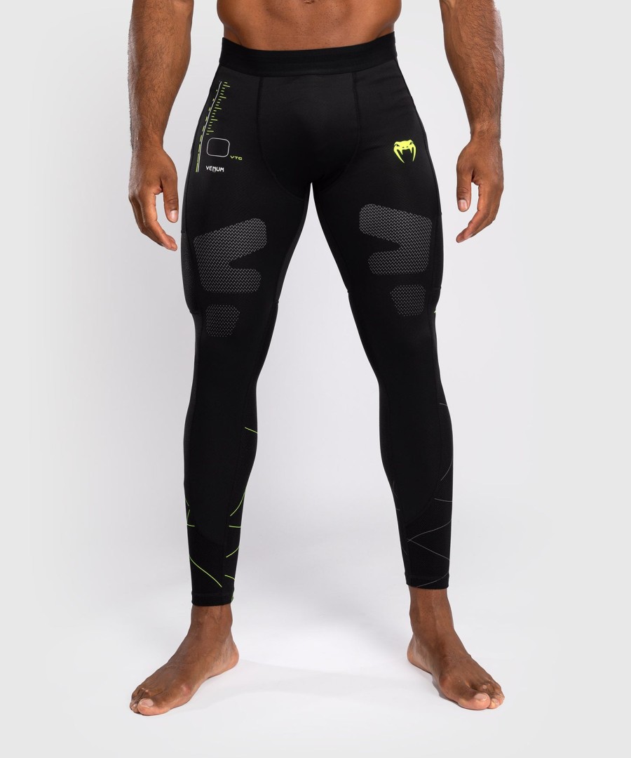 venum training camp 4.0 spats - ΜαύροΝέον Πράσινο