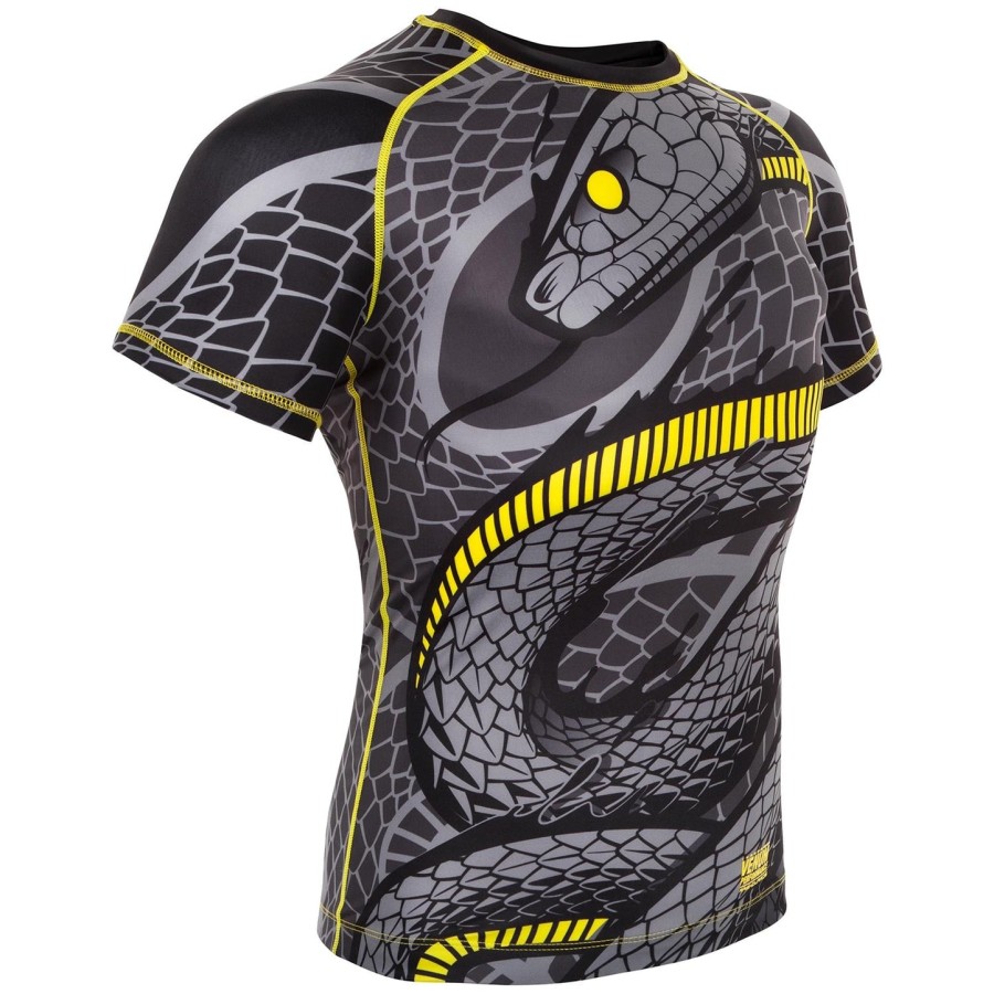venum snaker rashguard - Κοντά μανίκια - ΜαύροΚίτρινο
