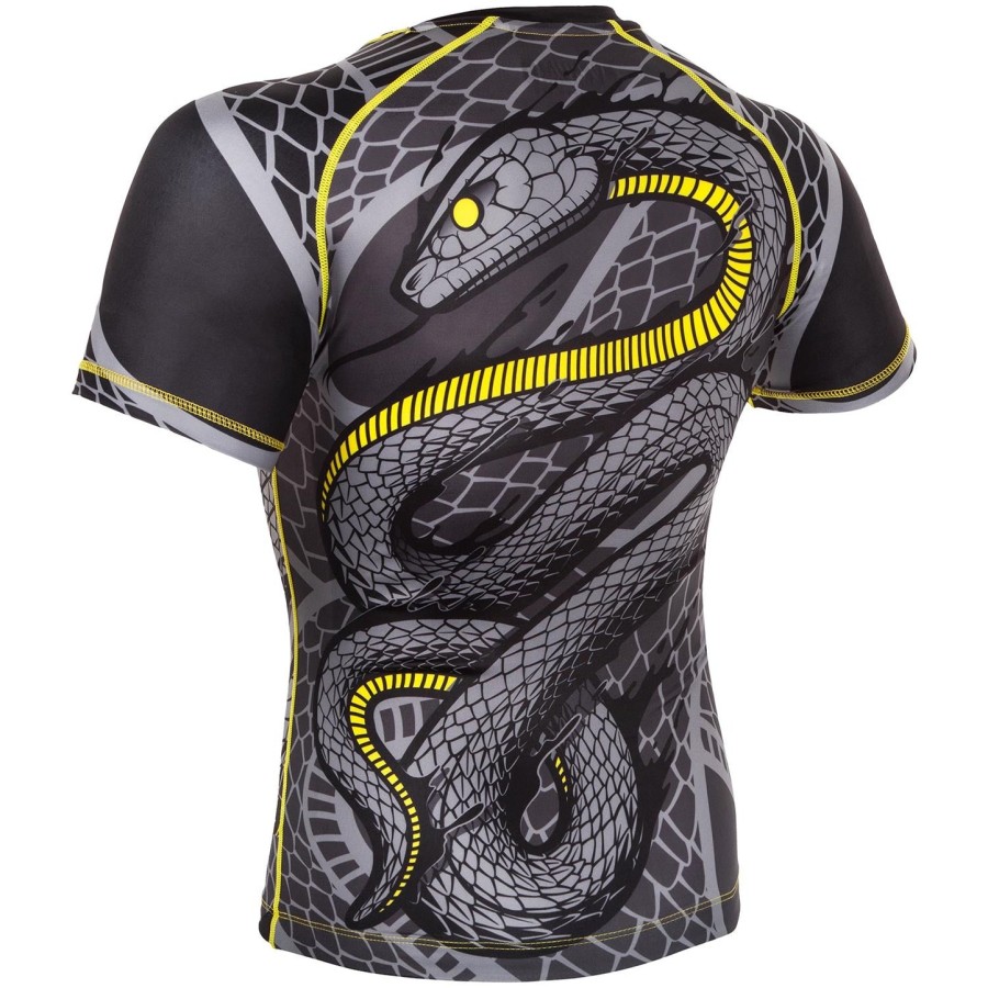 venum snaker rashguard - Κοντά μανίκια - ΜαύροΚίτρινο