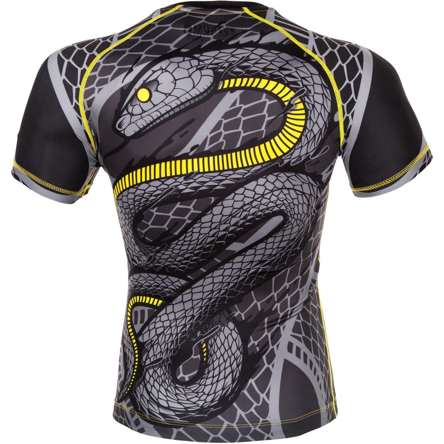 venum snaker rashguard - Κοντά μανίκια - ΜαύροΚίτρινο