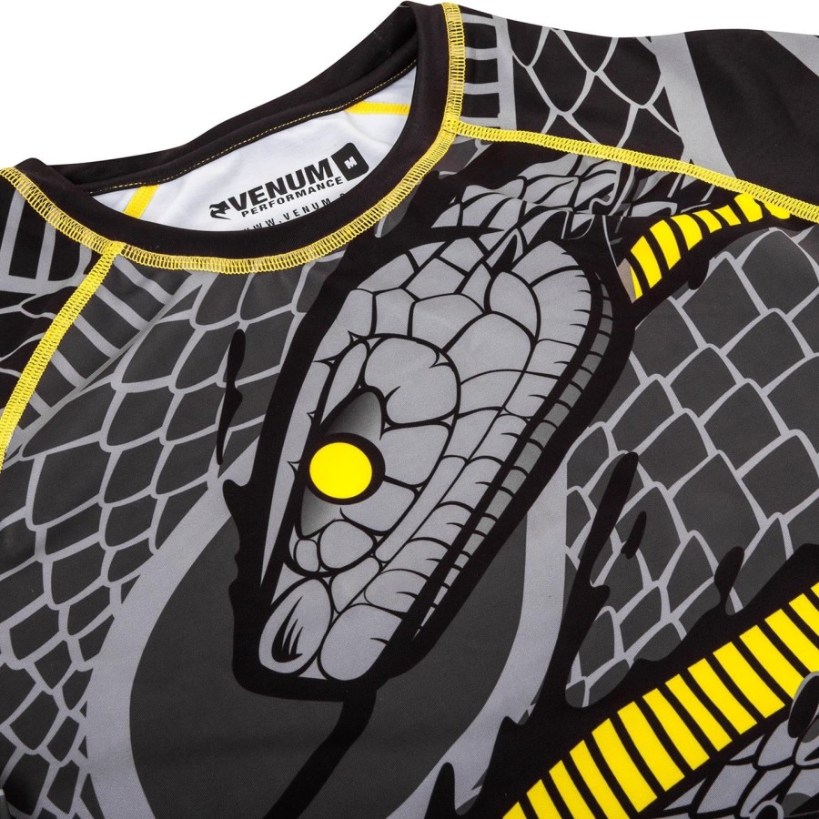 venum snaker rashguard - Κοντά μανίκια - ΜαύροΚίτρινο