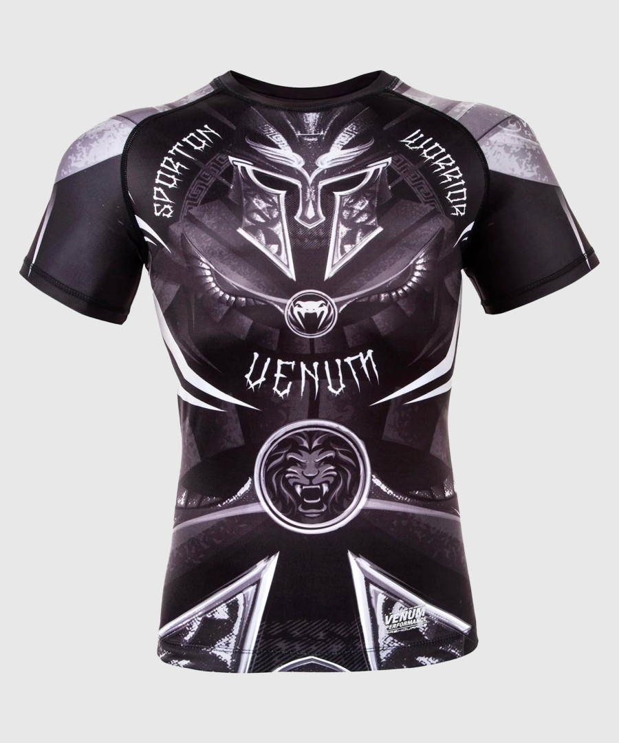 venum gladiator 3.0 rashguard - ΜαύροΛευκό - Κοντά Μανίκια