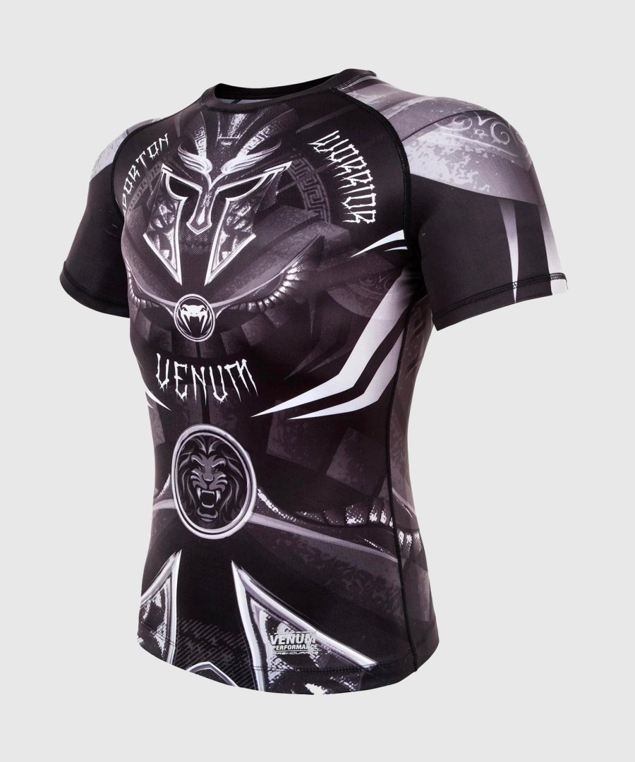 venum gladiator 3.0 rashguard - ΜαύροΛευκό - Κοντά Μανίκια
