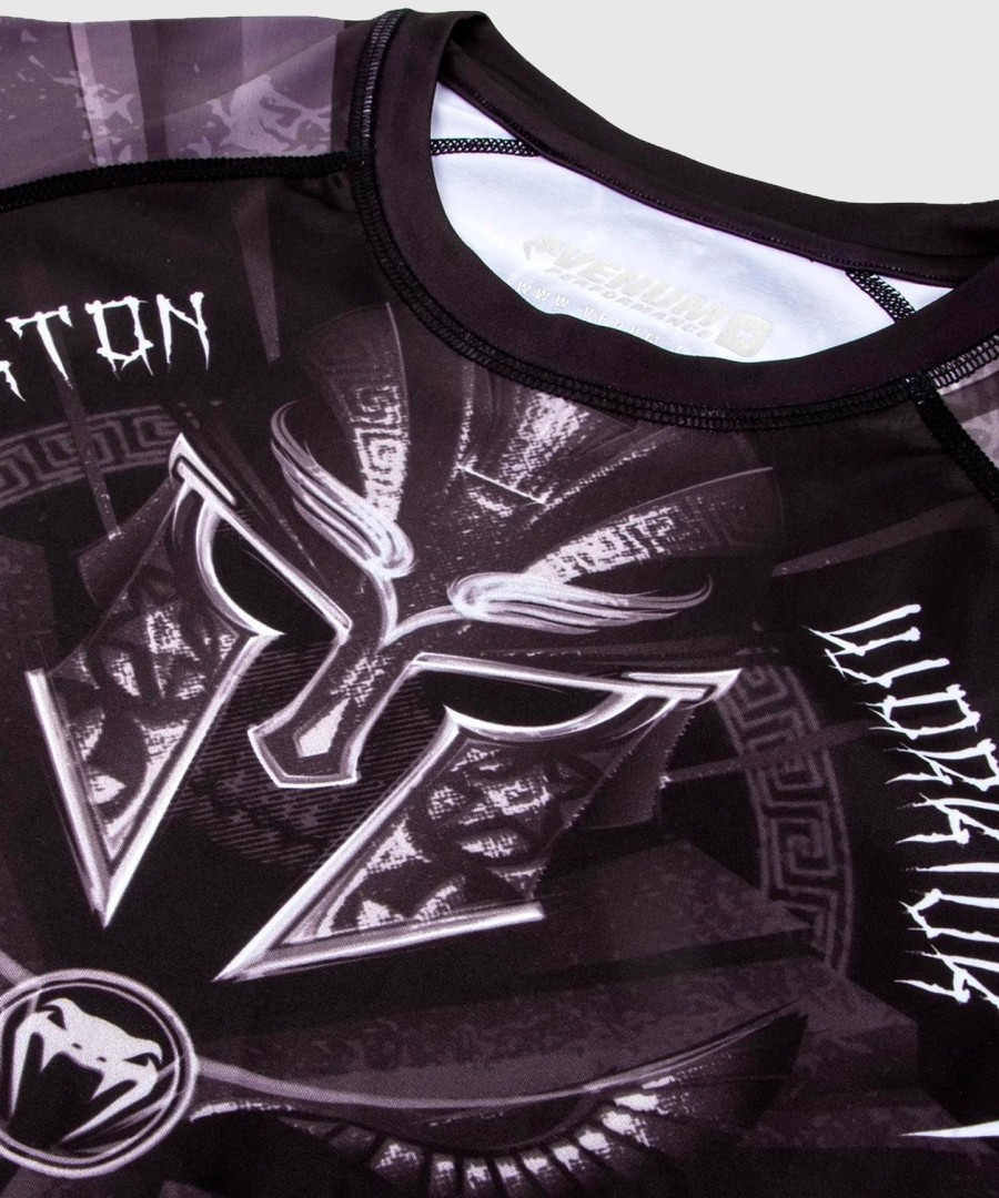 venum gladiator 3.0 rashguard - ΜαύροΛευκό - Κοντά Μανίκια