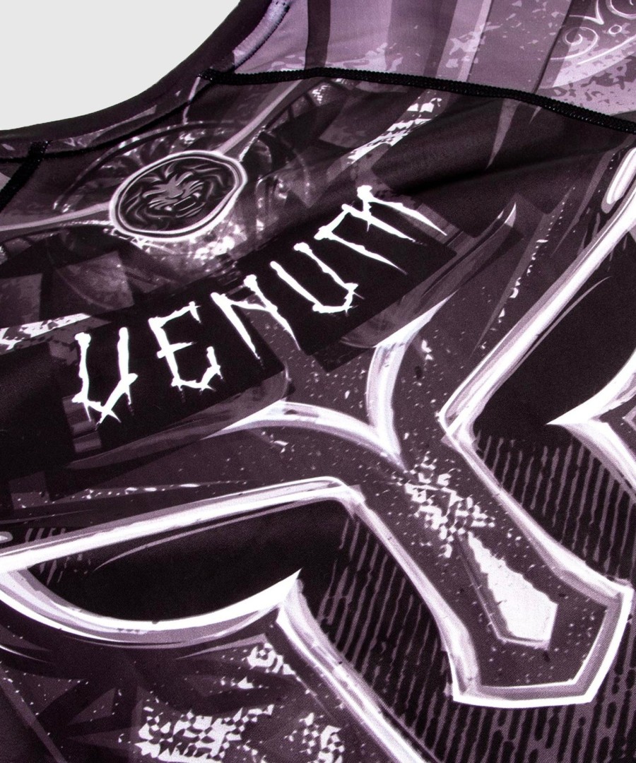 venum gladiator 3.0 rashguard - ΜαύροΛευκό - Κοντά Μανίκια