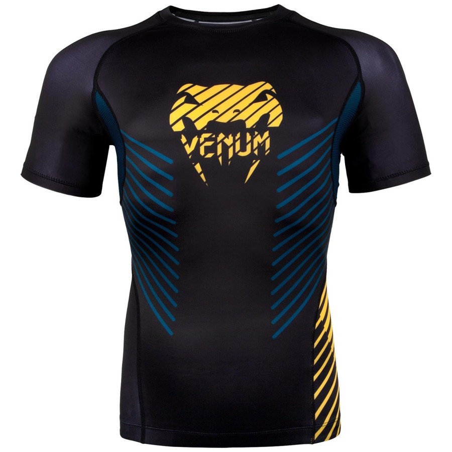 venum plasma rashguard - Κοντά μανίκια - ΜαύροΚίτρινο