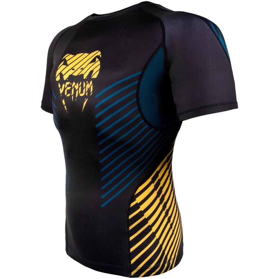 venum plasma rashguard - Κοντά μανίκια - ΜαύροΚίτρινο