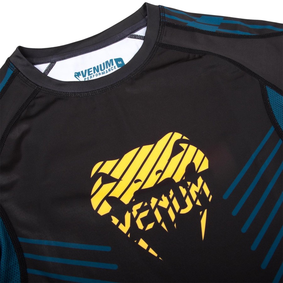 venum plasma rashguard - Κοντά μανίκια - ΜαύροΚίτρινο