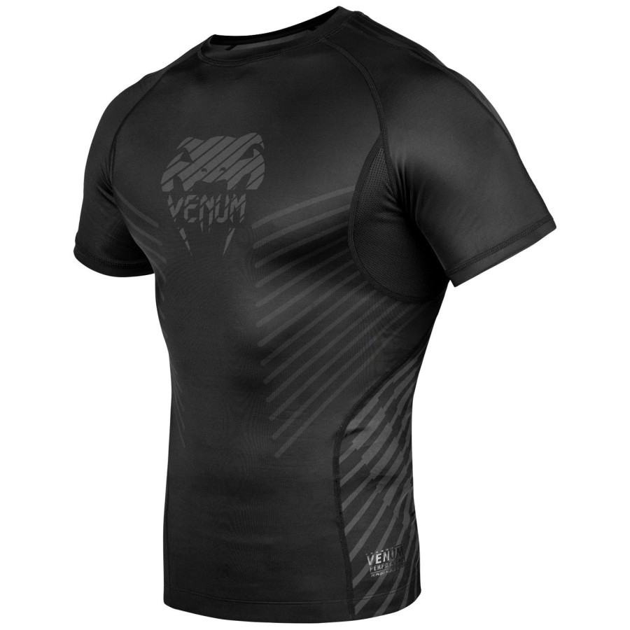 venum plasma rashguard - Κοντά μανίκια - ΜαύροΜαύρο
