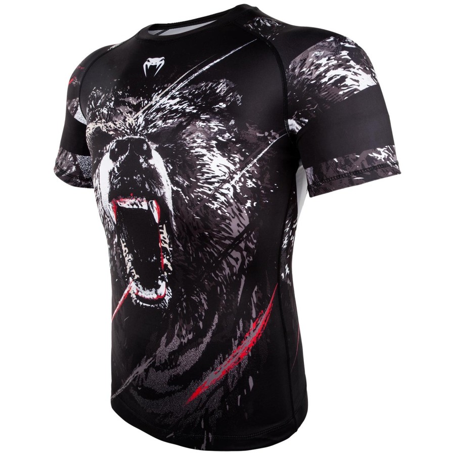 venum grizzli rashguard - Κοντά Μανίκια - ΜαύροΛευκό