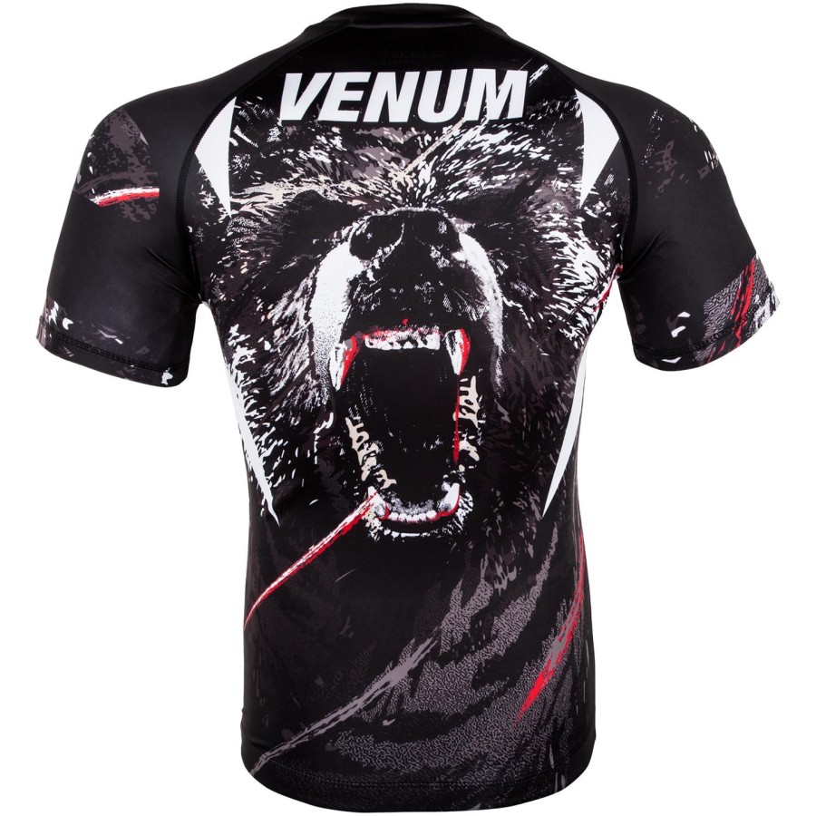venum grizzli rashguard - Κοντά Μανίκια - ΜαύροΛευκό
