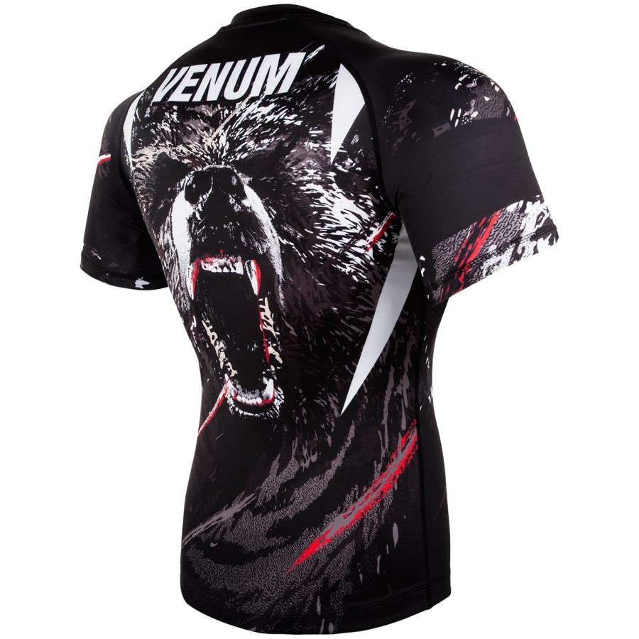venum grizzli rashguard - Κοντά Μανίκια - ΜαύροΛευκό