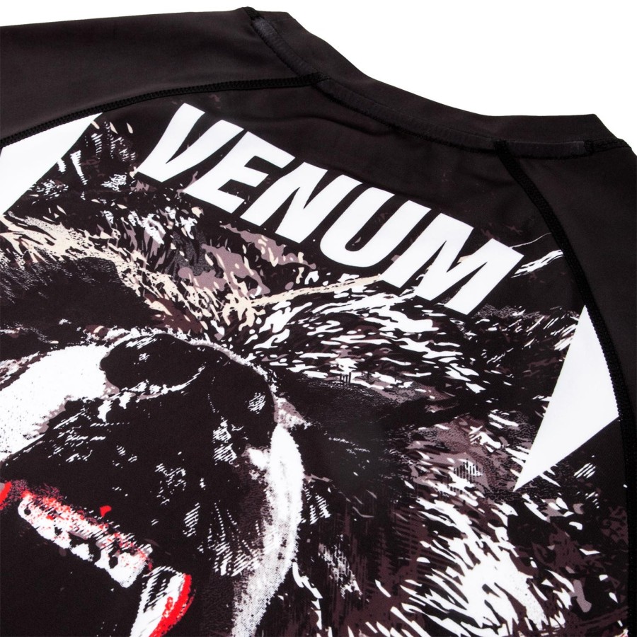 venum grizzli rashguard - Κοντά Μανίκια - ΜαύροΛευκό