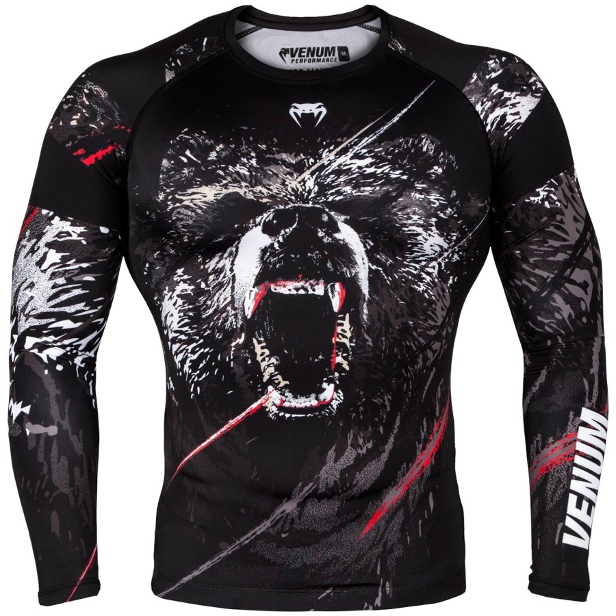 venum grizzli rashguard - Μακριά Μανίκια - ΜαύροΛευκό