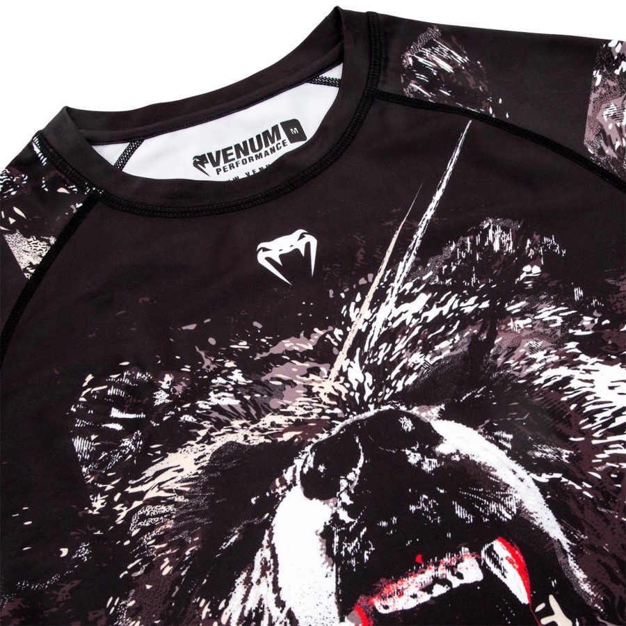 venum grizzli rashguard - Μακριά Μανίκια - ΜαύροΛευκό