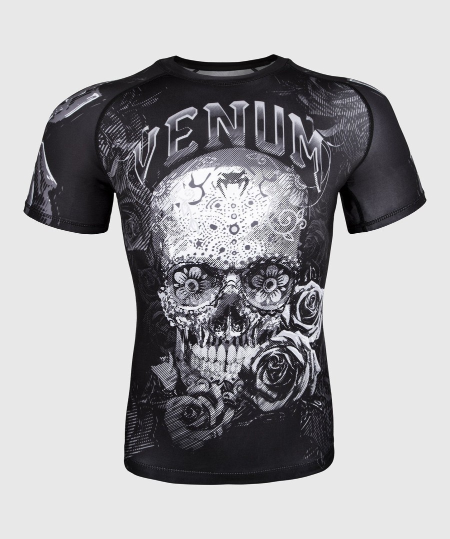 venum santa muerte 3.0 rashguard - Κοντά Μανίκια - ΜαύροΛευκό