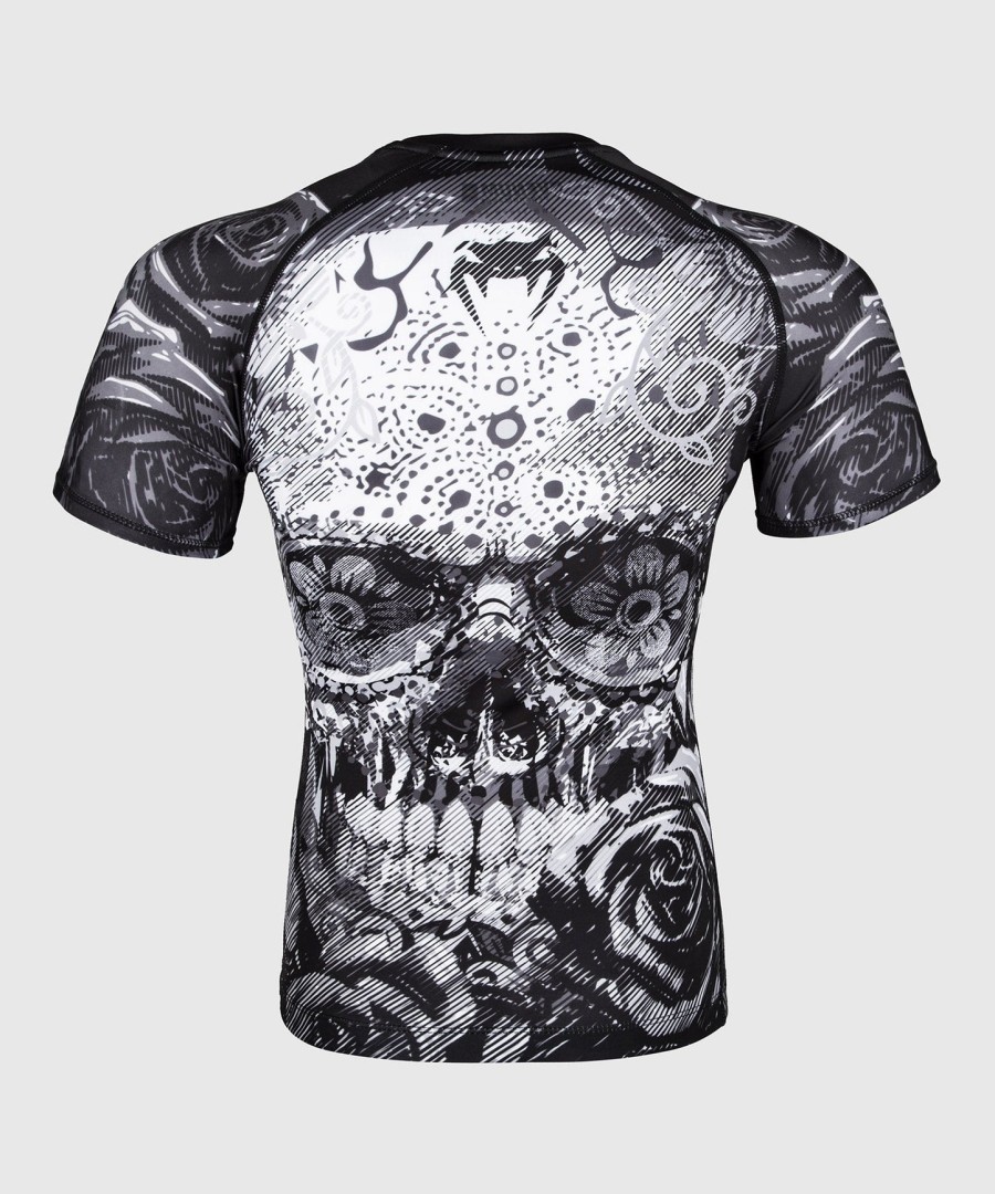 venum santa muerte 3.0 rashguard - Κοντά Μανίκια - ΜαύροΛευκό