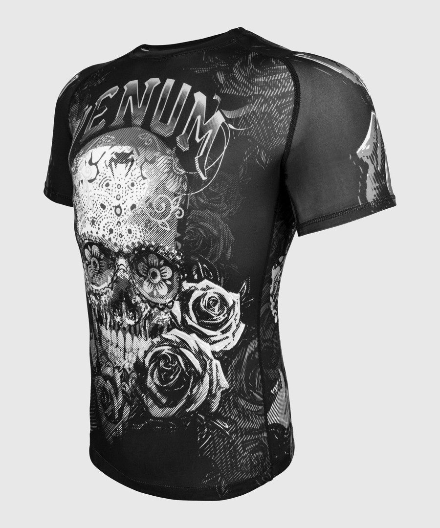 venum santa muerte 3.0 rashguard - Κοντά Μανίκια - ΜαύροΛευκό