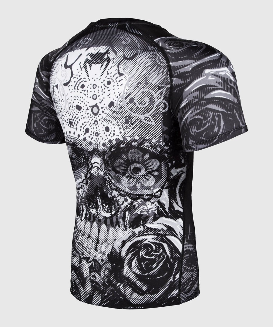 venum santa muerte 3.0 rashguard - Κοντά Μανίκια - ΜαύροΛευκό
