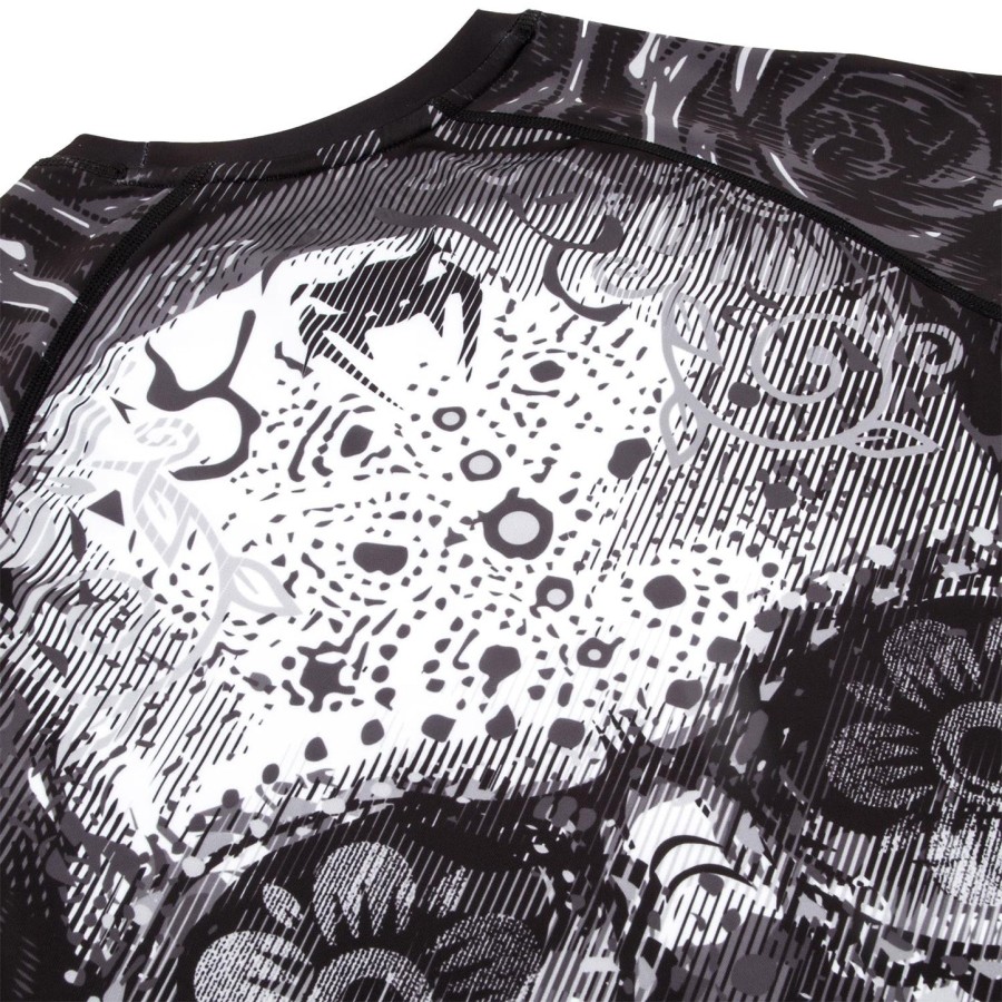 venum santa muerte 3.0 rashguard - Μακριά μανίκια - ΜαύροΛευκό