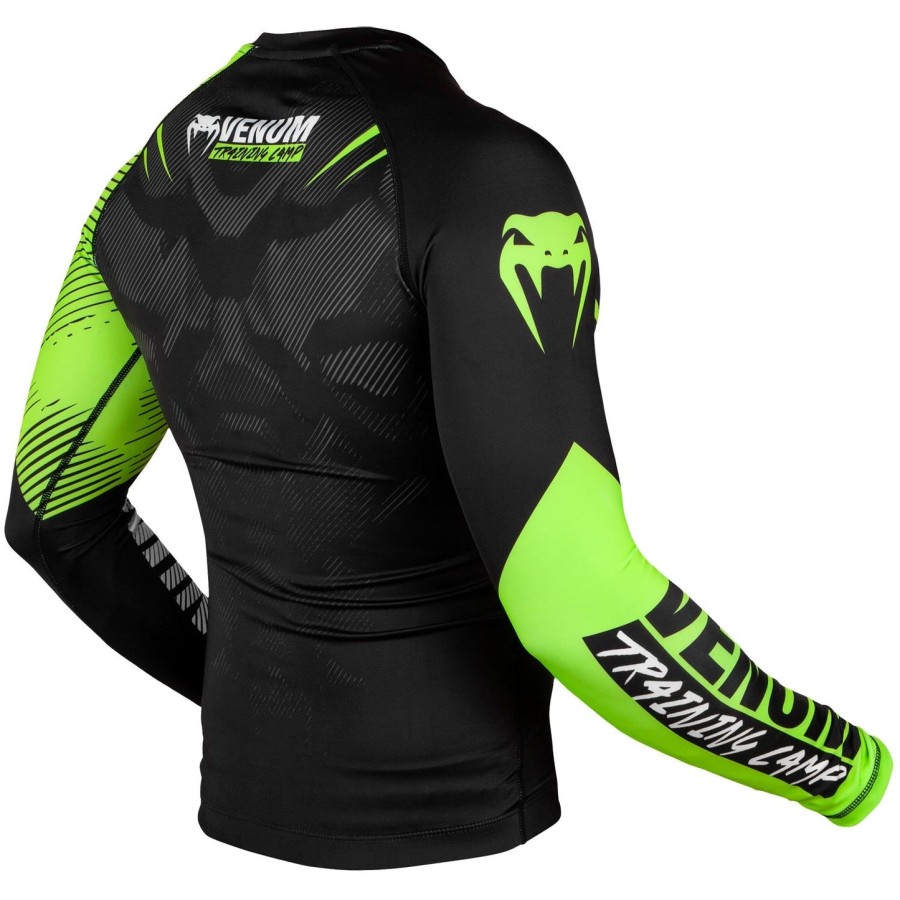 venum training camp 2.0 rashguard - Μακριά μανίκια - ΜαύροΝεο κίτρινο