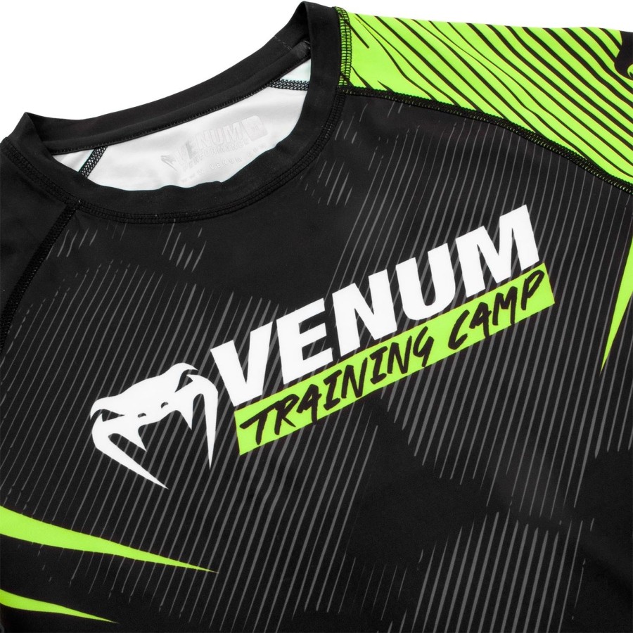 venum training camp 2.0 rashguard - Μακριά μανίκια - ΜαύροΝεο κίτρινο