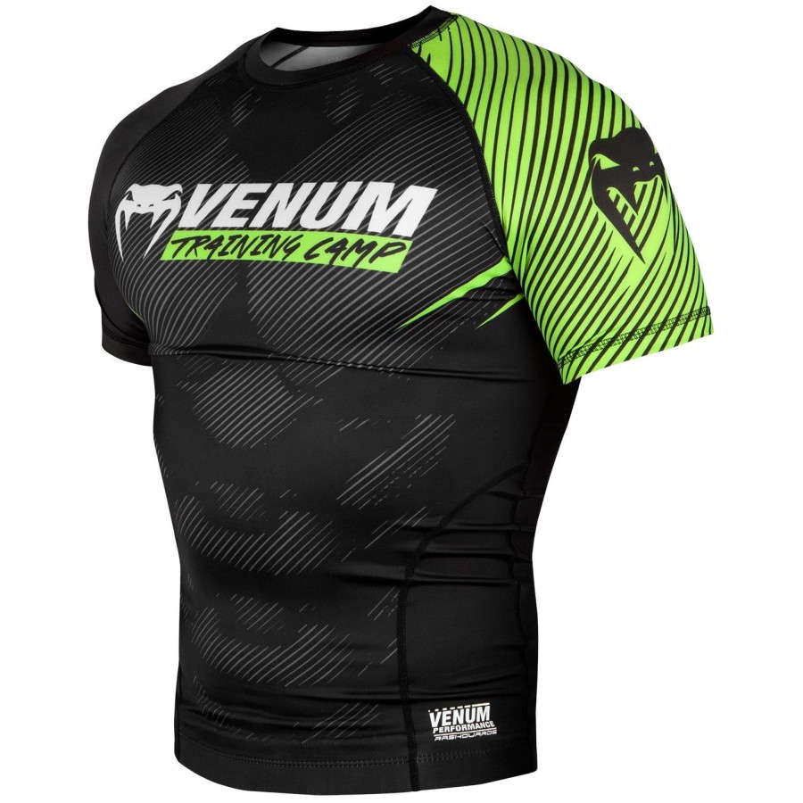 venum training camp 2.0 rashguard - Κοντά Μανίκια - ΜαύροΝεο Κίτρινο