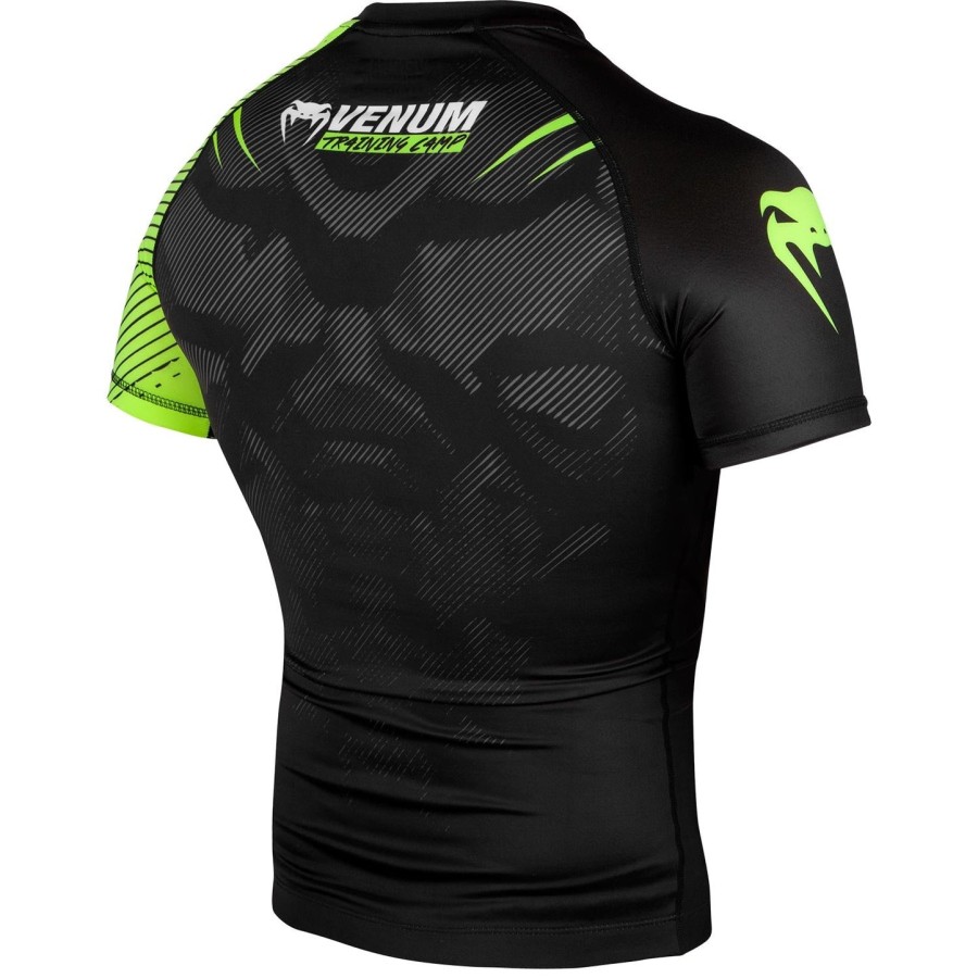 venum training camp 2.0 rashguard - Κοντά Μανίκια - ΜαύροΝεο Κίτρινο