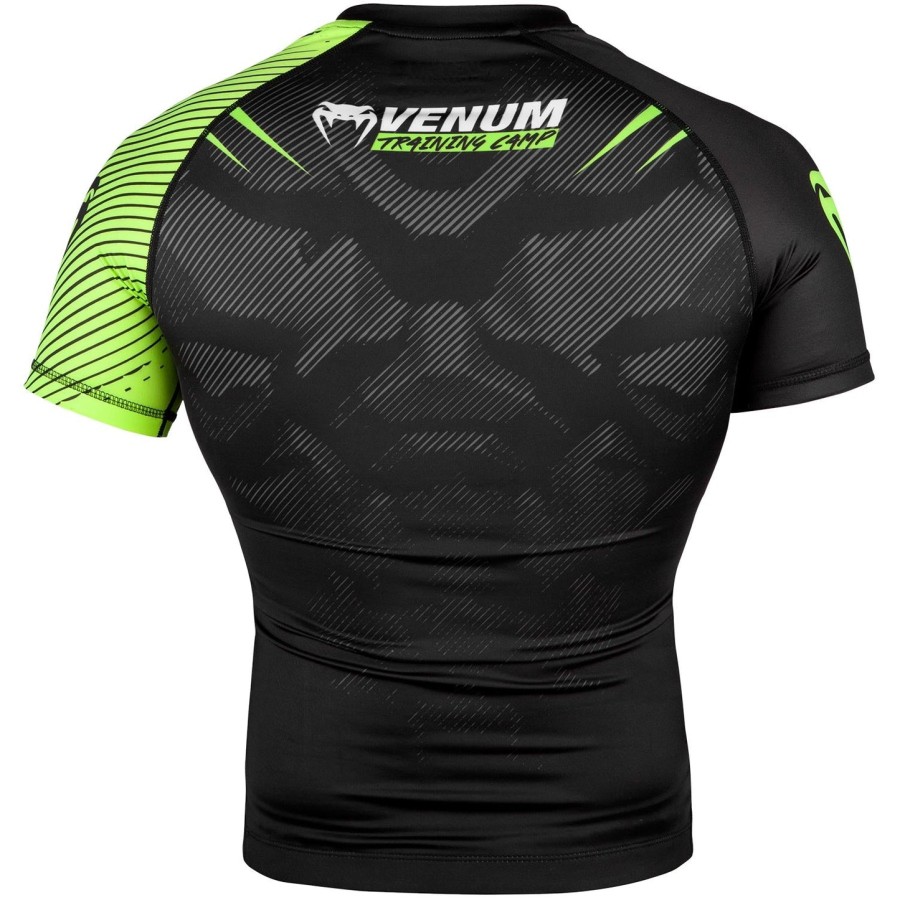 venum training camp 2.0 rashguard - Κοντά Μανίκια - ΜαύροΝεο Κίτρινο