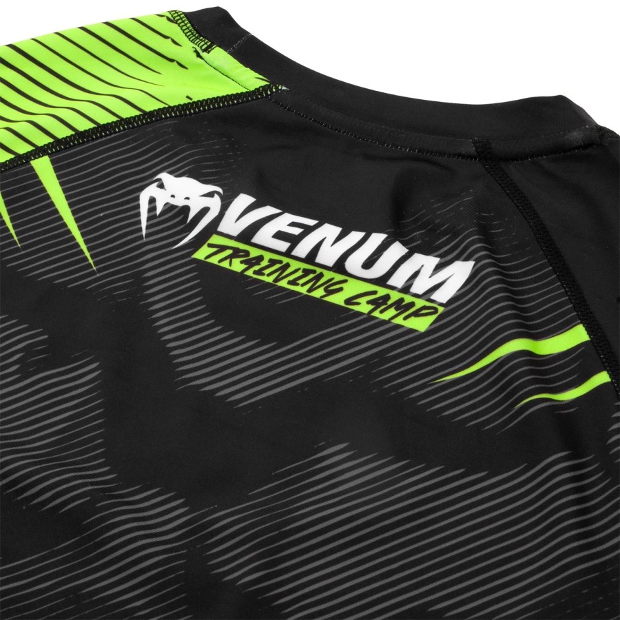 venum training camp 2.0 rashguard - Κοντά Μανίκια - ΜαύροΝεο Κίτρινο