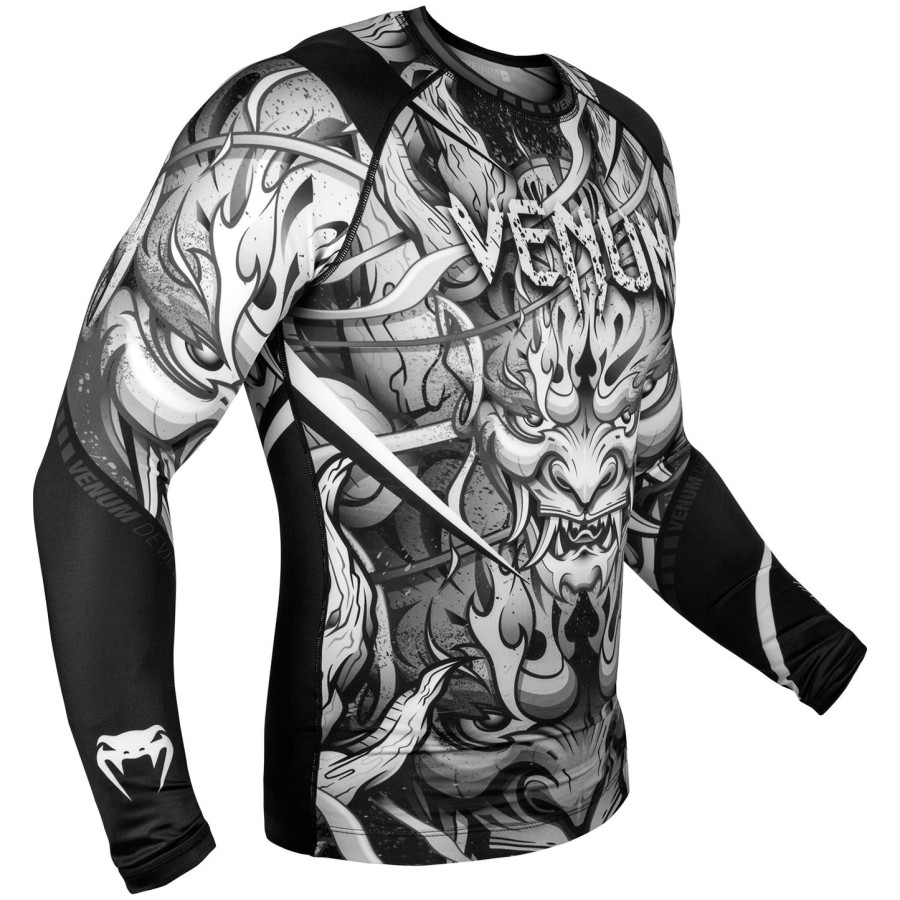 venum devil rashguard - Μακριά Μανίκια - ΛευκόΜαύρο