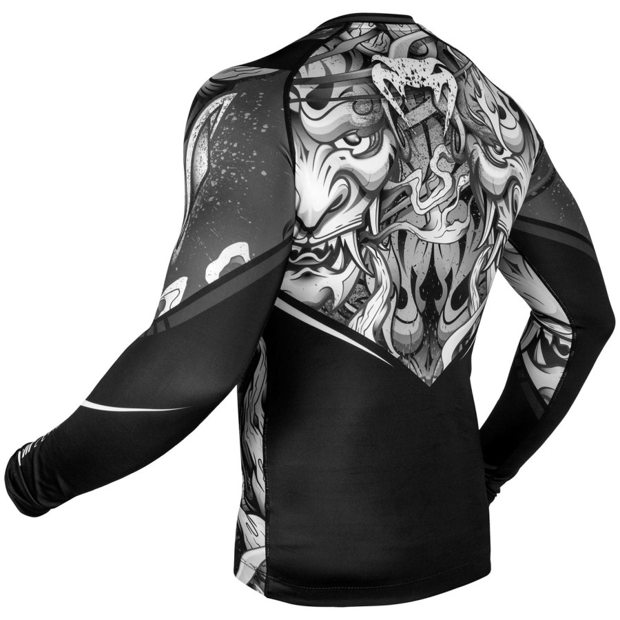 venum devil rashguard - Μακριά Μανίκια - ΛευκόΜαύρο