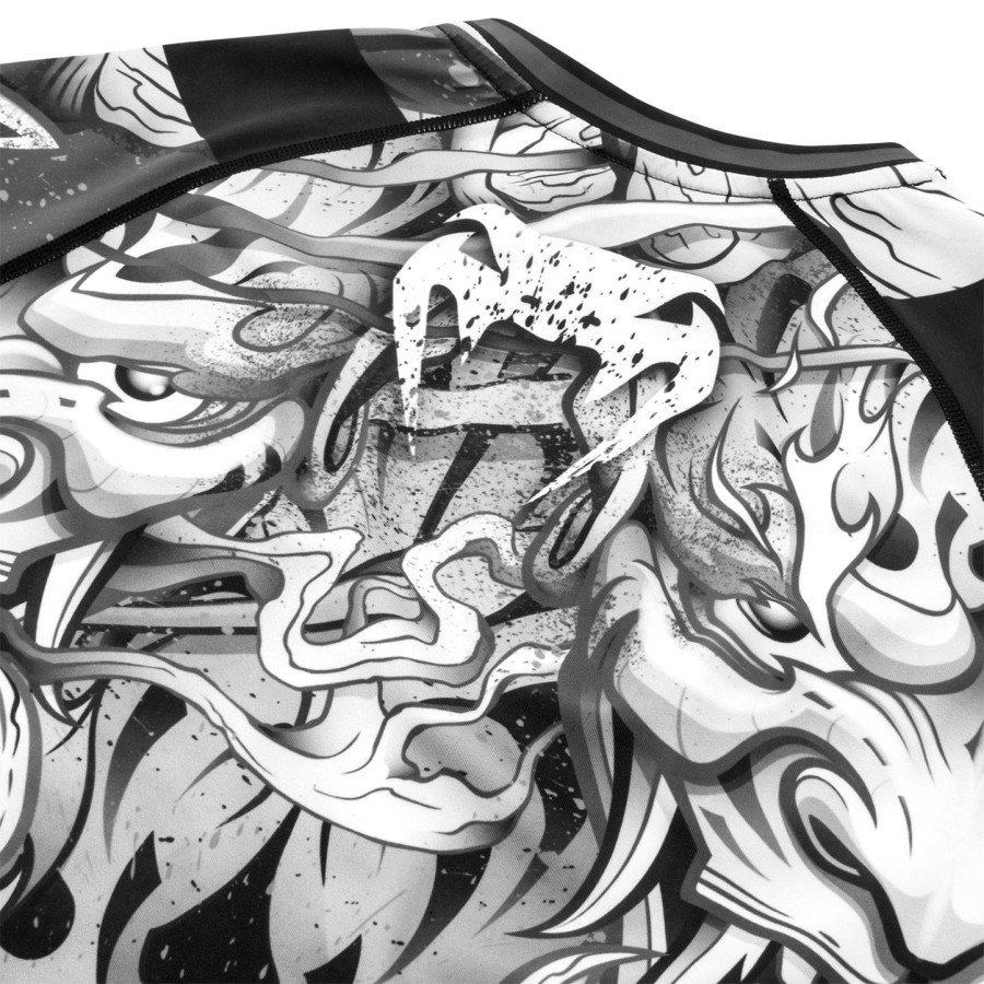 venum devil rashguard - Μακριά Μανίκια - ΛευκόΜαύρο