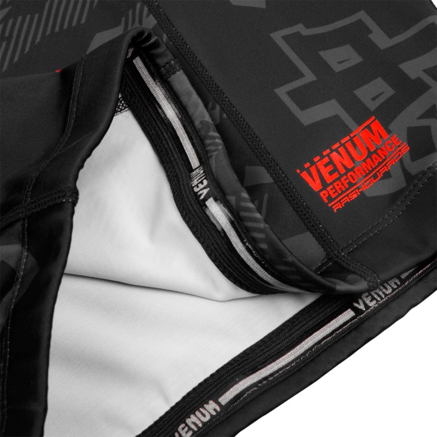 venum okinawa 2.0 rashguard - Κοντά Μανίκια - ΜαύροΚόκκινο