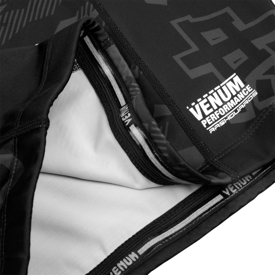 venum okinawa 2.0 rashguard - Κοντά Μανίκια - ΜαύροΛευκό