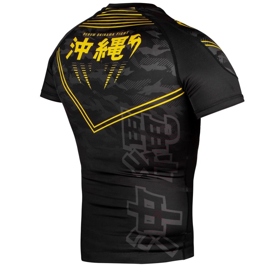 venum okinawa 2.0 rashguard - Κοντά Μανίκια - ΜαύροΚίτρινο