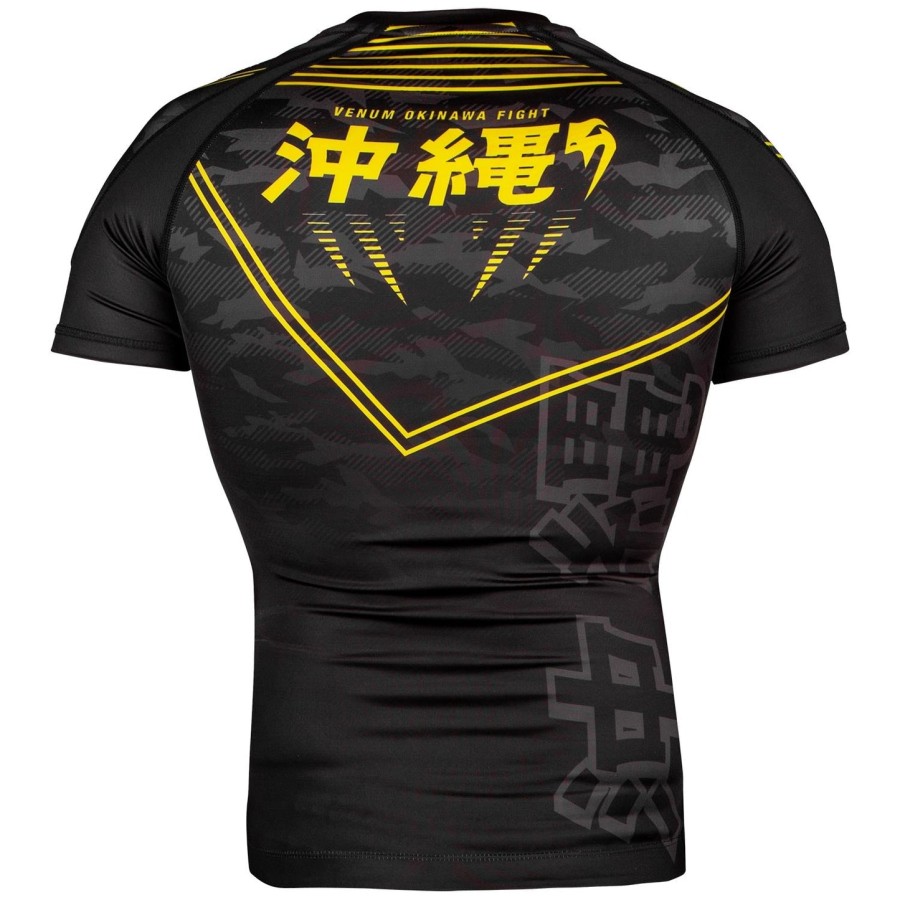 venum okinawa 2.0 rashguard - Κοντά Μανίκια - ΜαύροΚίτρινο