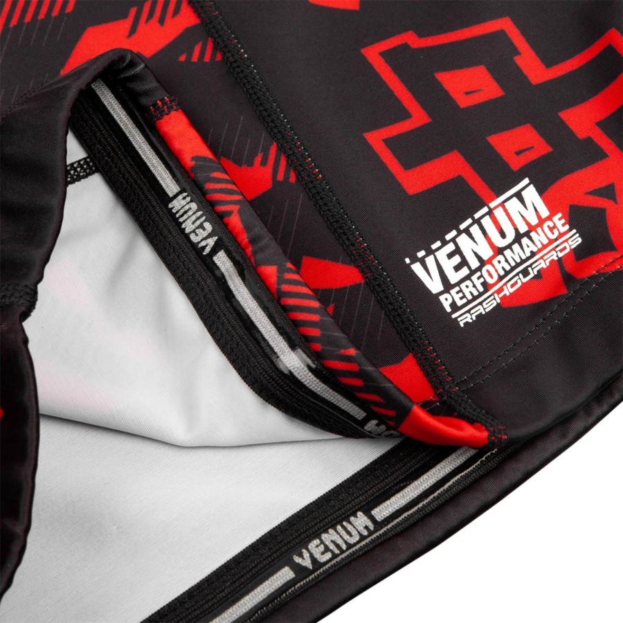 venum okinawa 2.0 rashguard - Κοντά Μανίκια - ΜαύροΛευκό-Κόκκινο