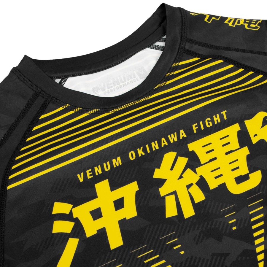 venum okinawa 2.0 rashguard - Μακριά μανίκια - ΜαύροΚίτρινο