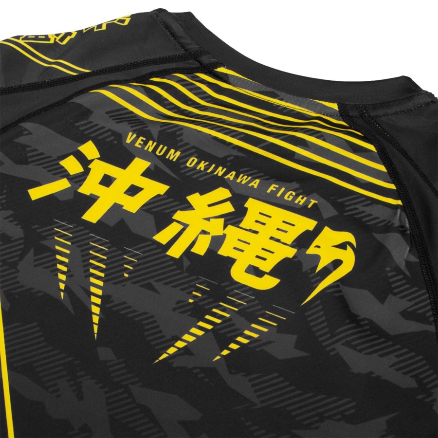 venum okinawa 2.0 rashguard - Μακριά μανίκια - ΜαύροΚίτρινο
